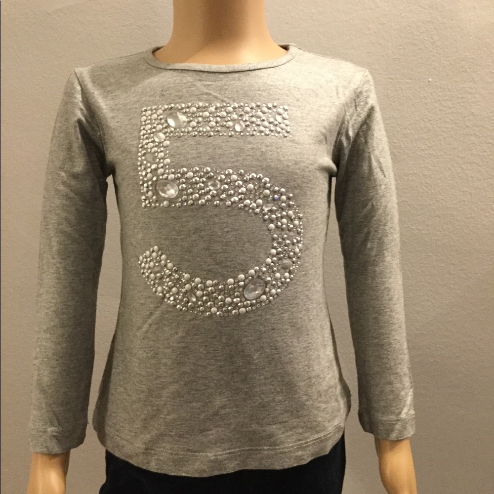 Byblos Toddler Girls Silver Top Size 3.